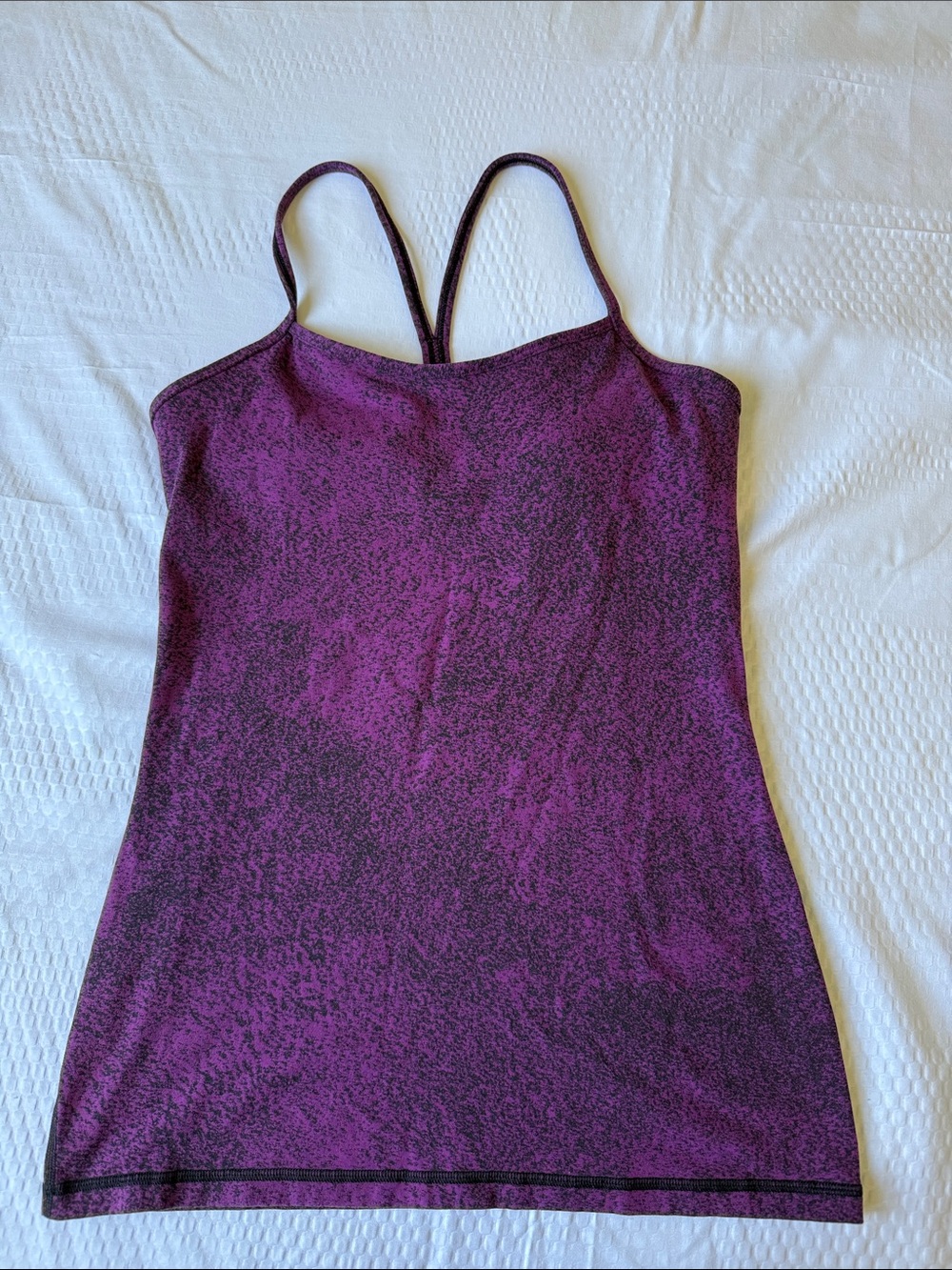lululemon athletica Purple Racerback Tank with Subtle Heather - Picture 5 of 9